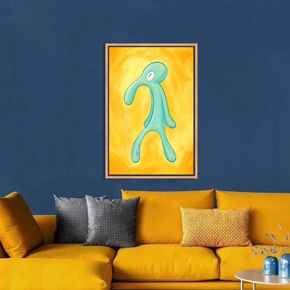 Bold And Brash Squidward Canvas Art Modern Home Decor - Image 5