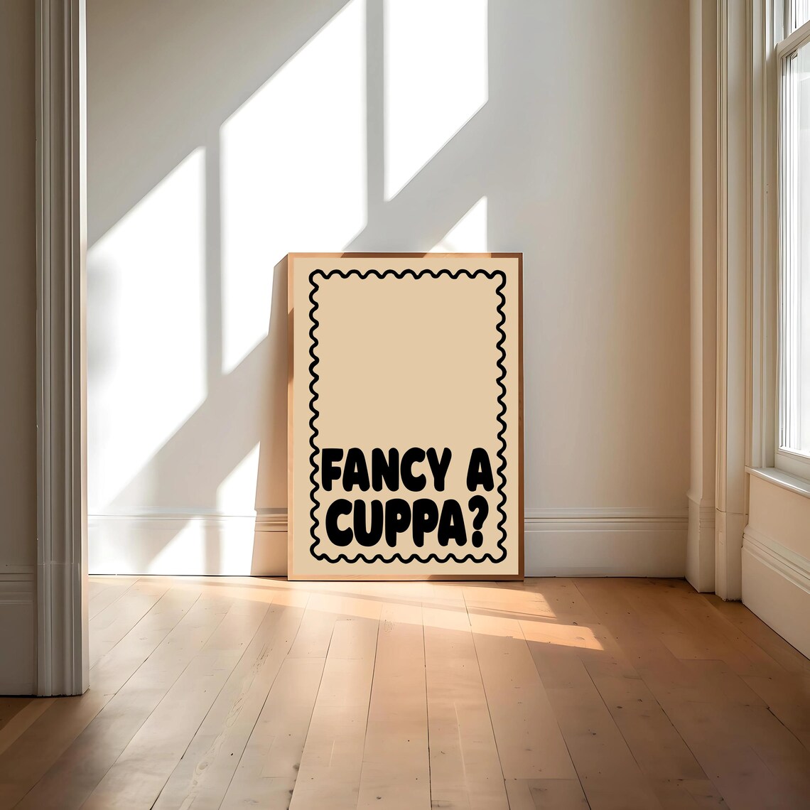 Fancy A Cuppa, Cute Tea Kitchen Art Print - Image 4
