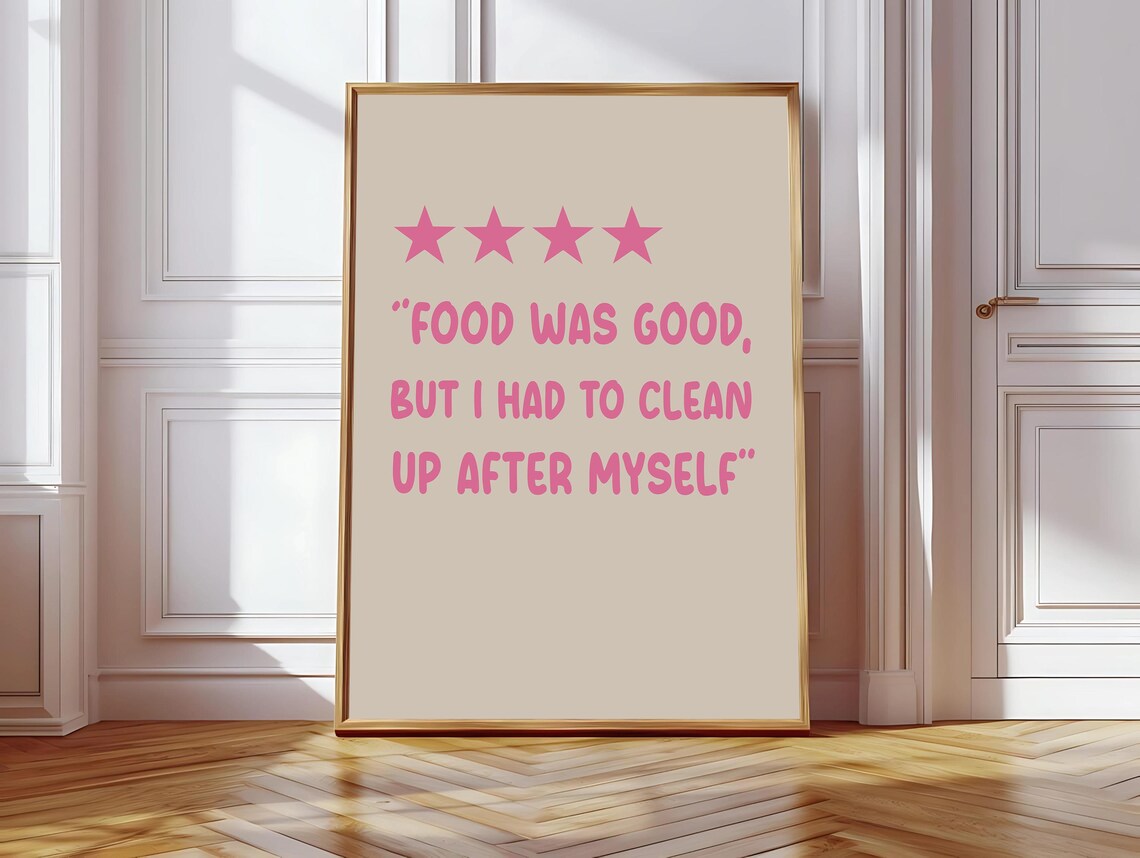 Food Was Good But I Had To Clean Up, Retro Diner Humor
