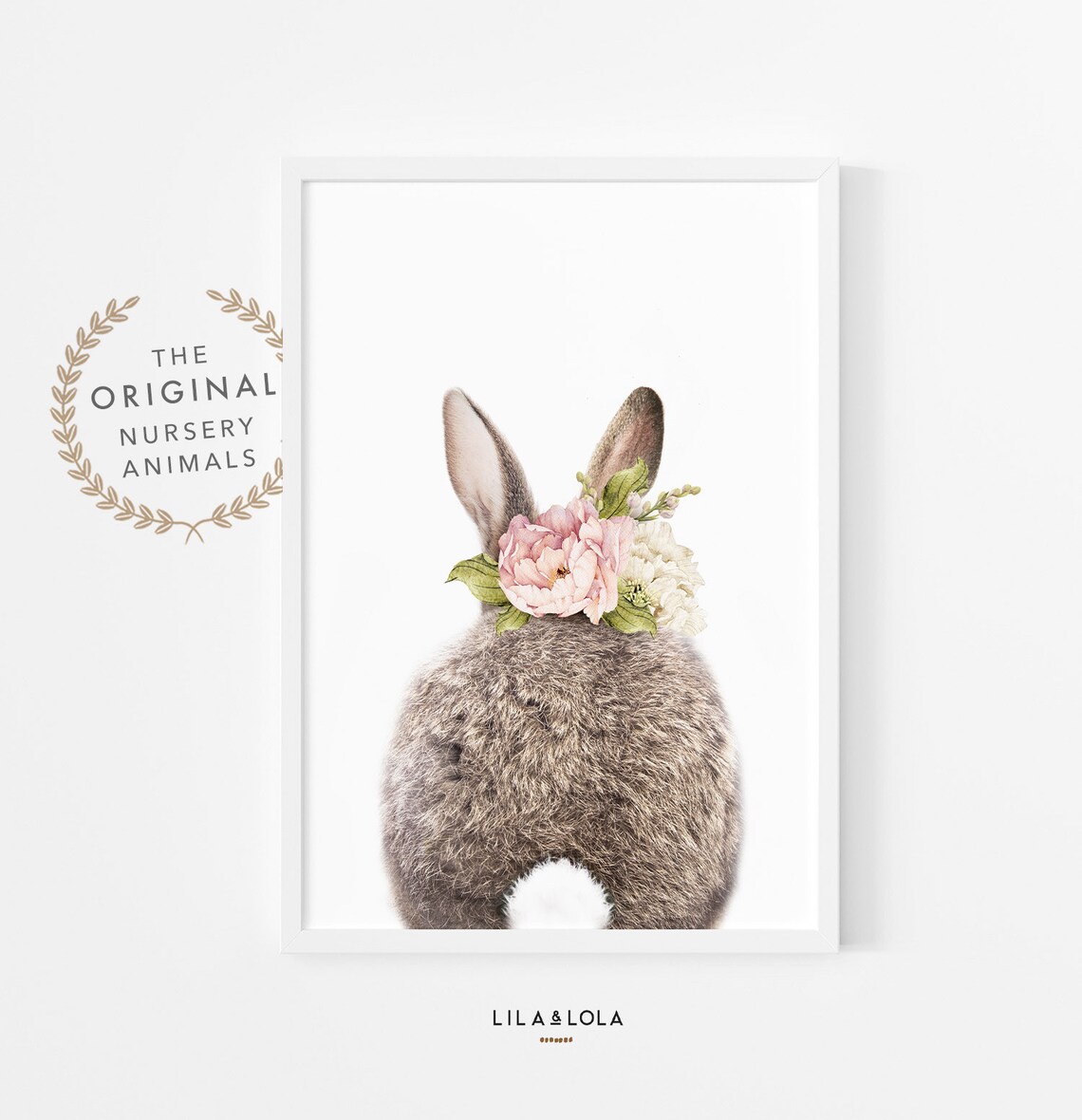 Bunny Tail Print, Girls Nursery Wall Art