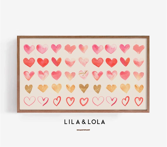 Valentines Day Heart Pattern Art Print