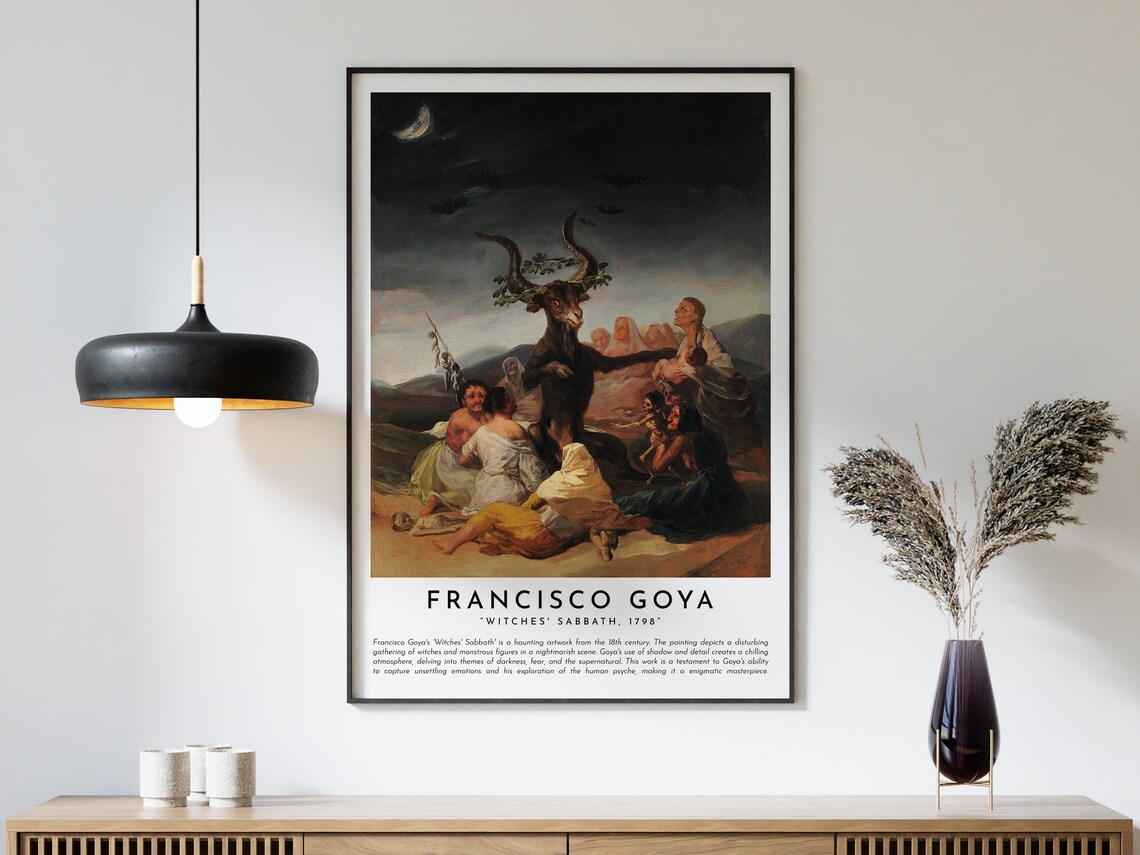Witches Sabbath, Francisco Goya Painting Poster - Image 3