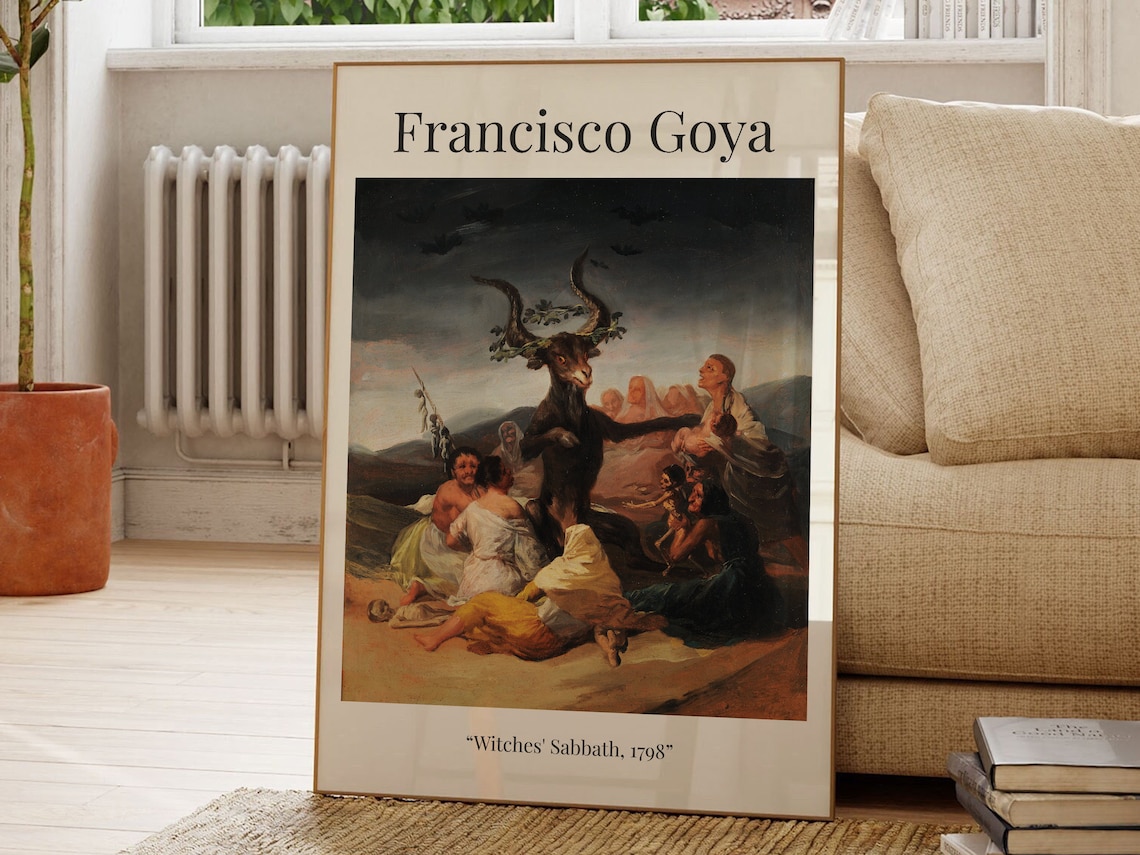 Witches Sabbath by Francisco Goya, Art Print