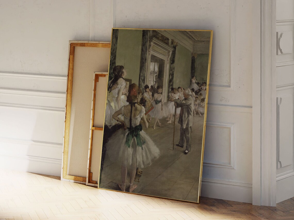 Edgar Degas The Ballet Class Ballerinas Impressionist Art Poster - Image 2