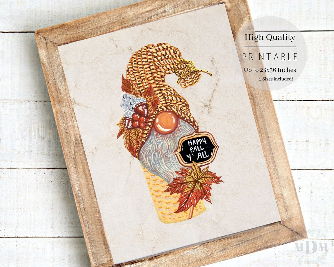 Happy Fall Yall Quote, Modern Farmhouse Decor - Image 4