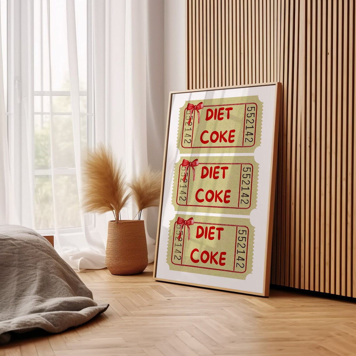 Retro Diet Coke Bar Cart Kitchen Art Print - Image 2