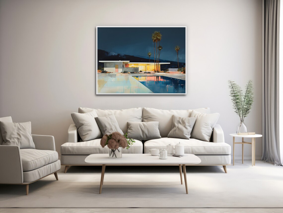 Palm Springs Mid-Century Architecture Retro Art Print - Image 3