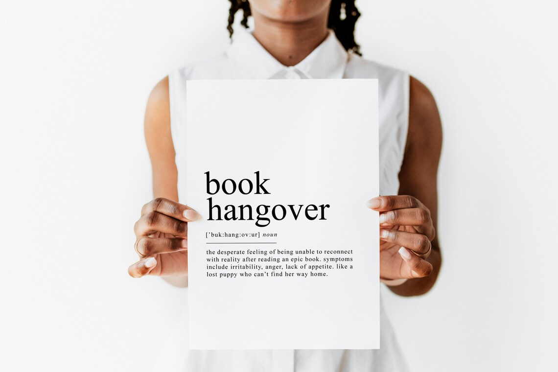 Book Hangover Definition Funny Gift for Book Lovers - Image 2