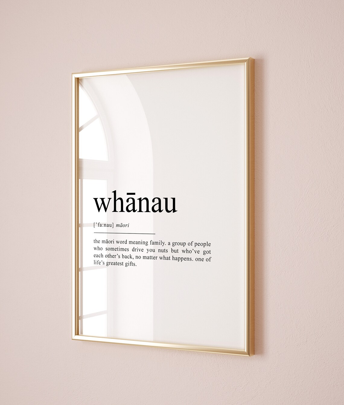 Whanau Maori Definition Family Love New Zealand Gift Poster Art - Image 2