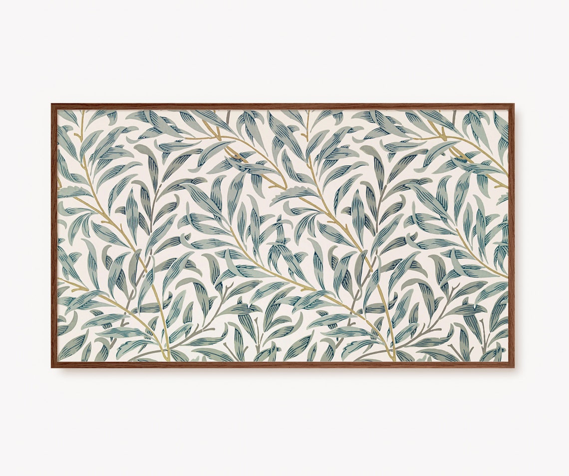 William Morris Willow Bough Sage Green Botanical Artwork Poster