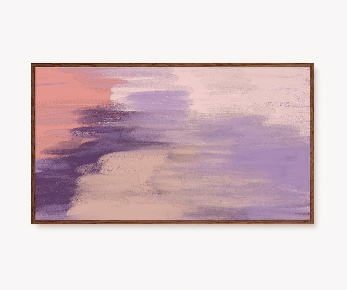 Blush Pink Abstract Brushstroke Modern Minimalist Art Poster