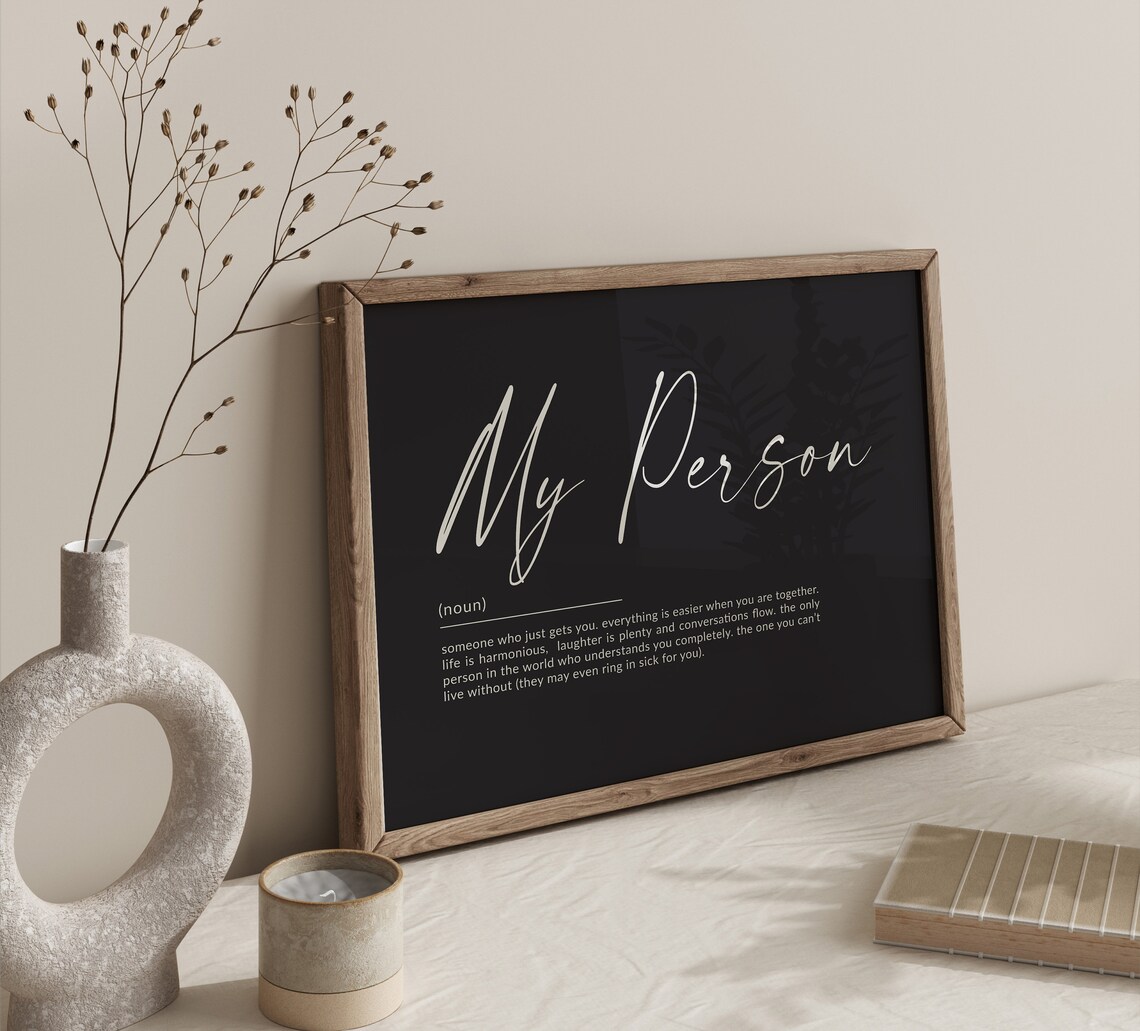 My Person Definition Print, Soulmate Gift for Her - Image 2