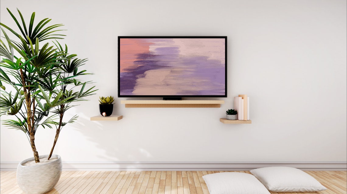 Blush Pink Abstract Brushstroke Modern Minimalist Art Poster - Image 2