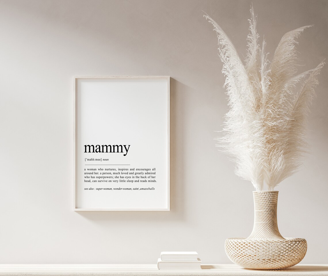 Mammy Definition Print, Irish Mammy Dictionary Art - Image 2