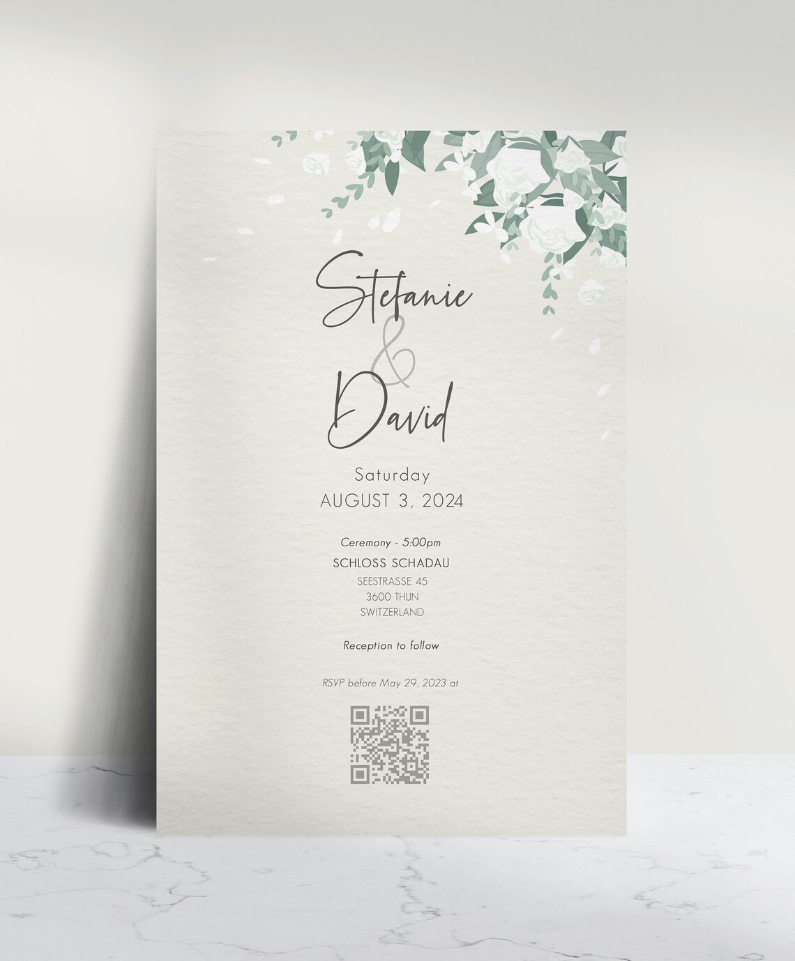 Wedding Invitations Set, Personalized Custom Portrait - Image 4