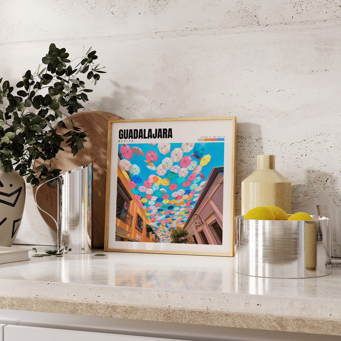 Guadalajara Mexico Travel Poster, Wall Art Print - Image 4