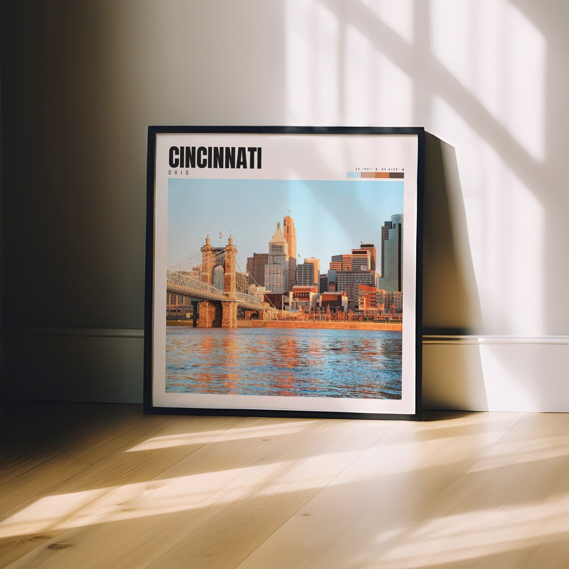 Cincinnati Ohio Poster, City Photography Art Print - Image 3