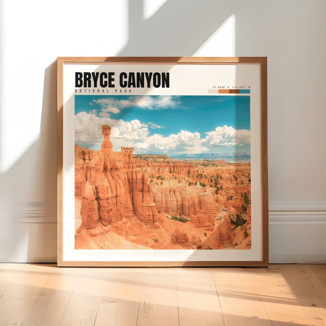 Bryce Canyon National Park Hoodoos Orange Rock Amphitheater Poster