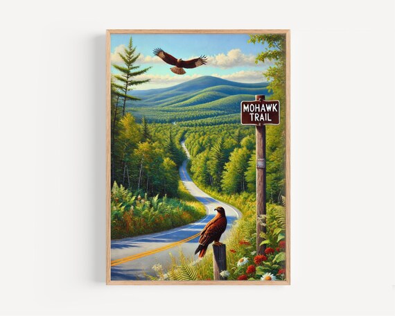 Mohawk Trail Massachusetts Forest Hawk Overlook Scenic Drive Poster