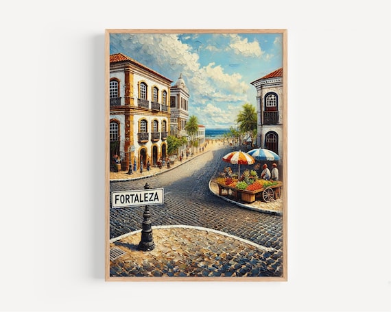 Brazil Fortaleza Wall Art Print South Travel Poster Gift Housewarming Decor Souvenir