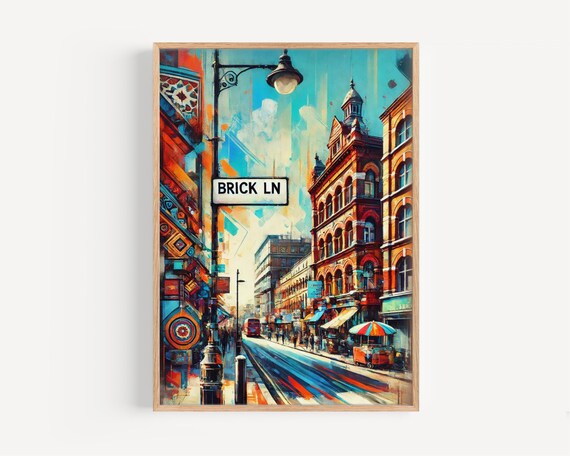 Brick Lane London Travel Poster