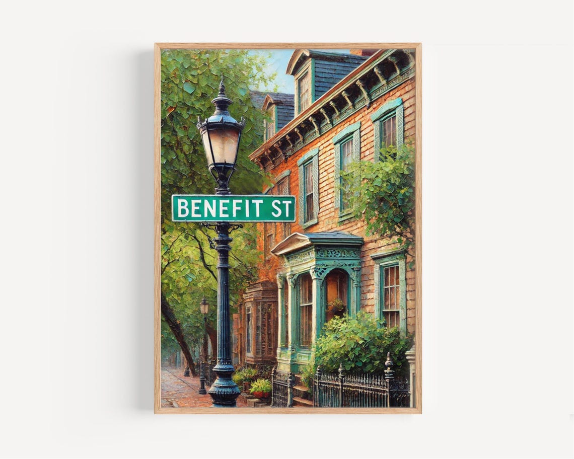Benefit Street Providence Rhode Island Historic Homes Art Print