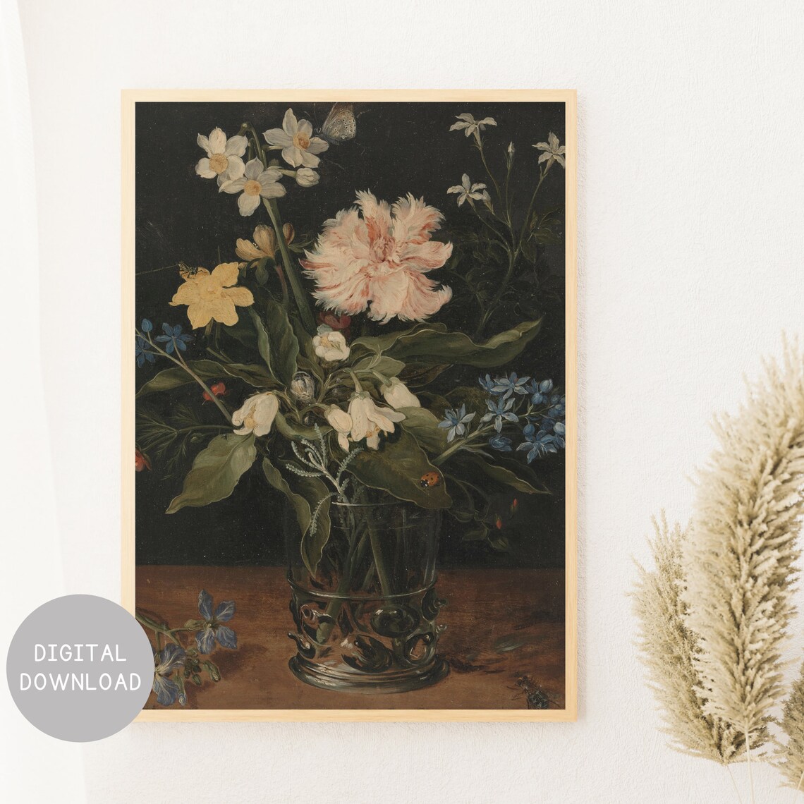 Vintage Floral Still Life, Botanical Art Print - Image 2