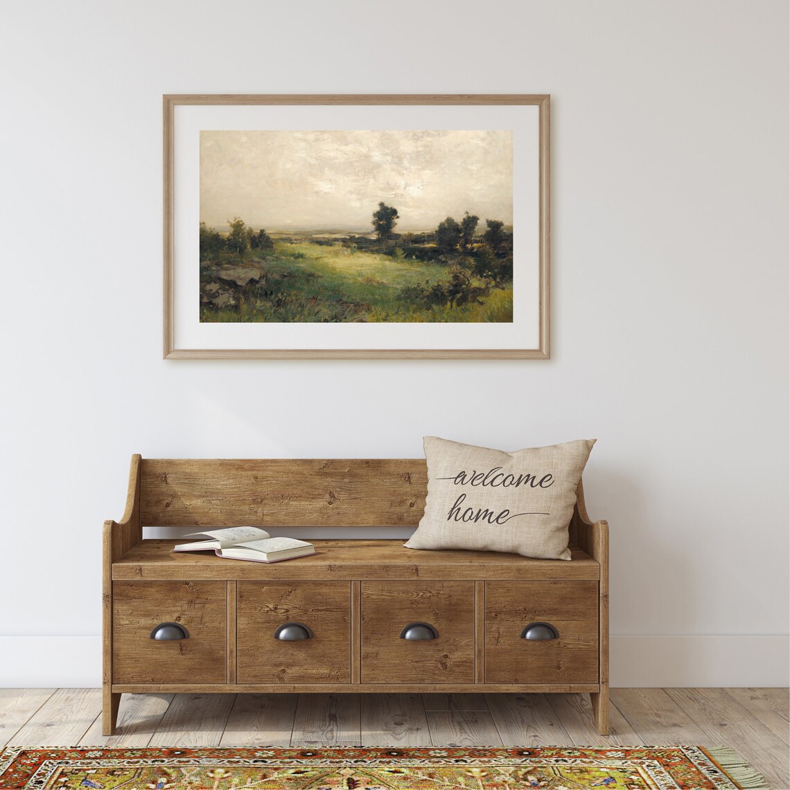 Vintage Country Landscape, Farmhouse Art Print - Image 2