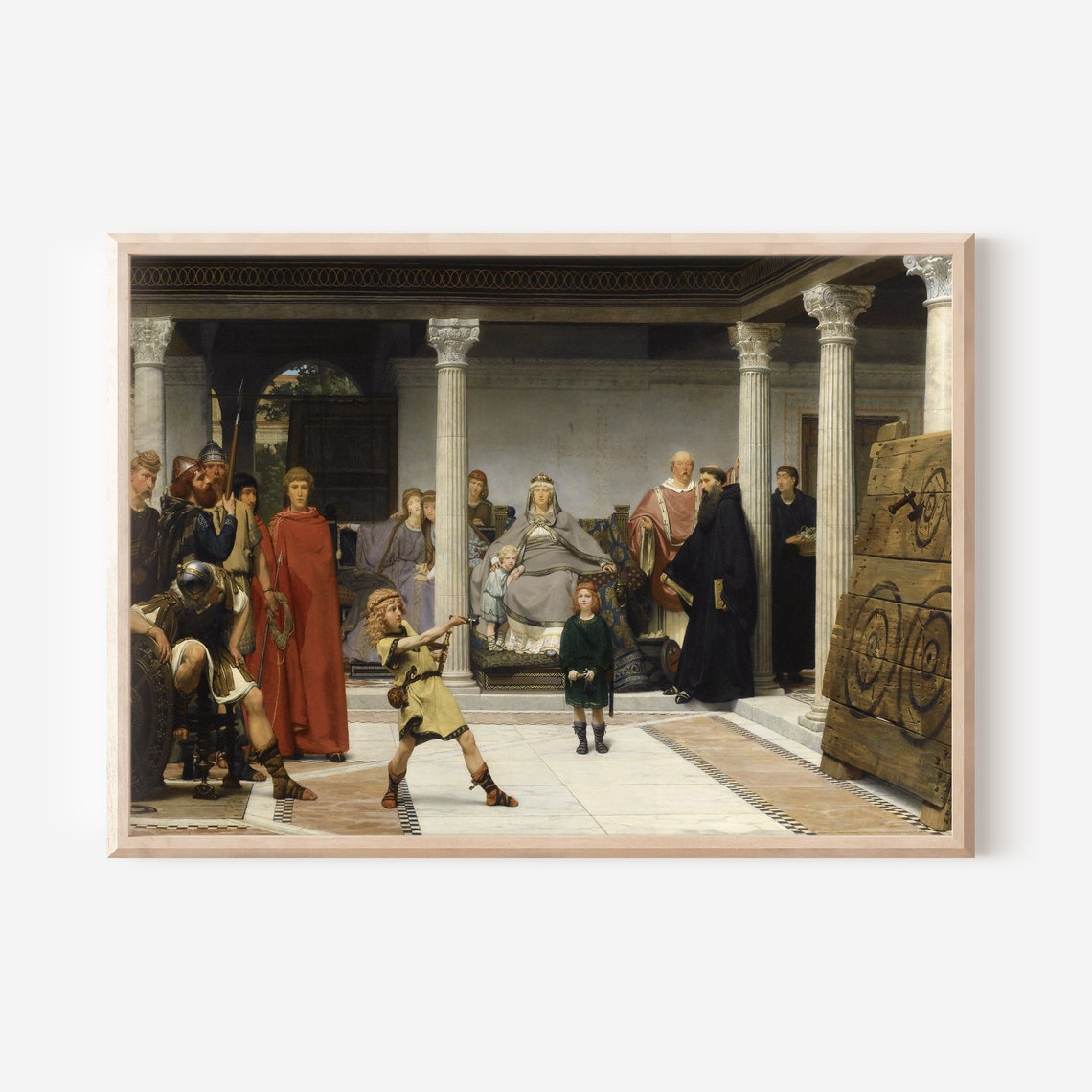 Lawrence Alma Tadema The Education of the Children of Clovis Print