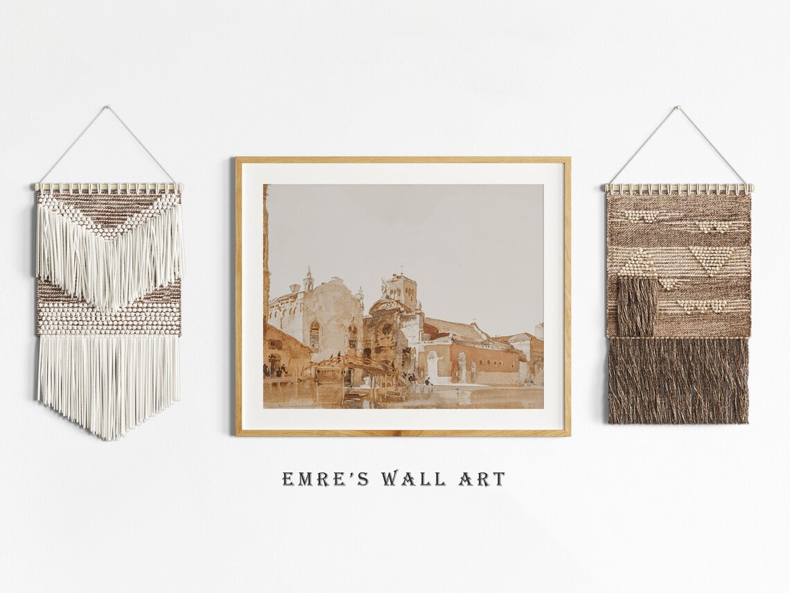 Venice Antique Cityscape Watercolor Poster - Image 2