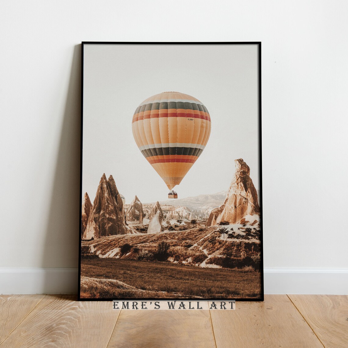 Cappadocia Balloon Landscape Poster, Aesthetic Artwork - Image 2