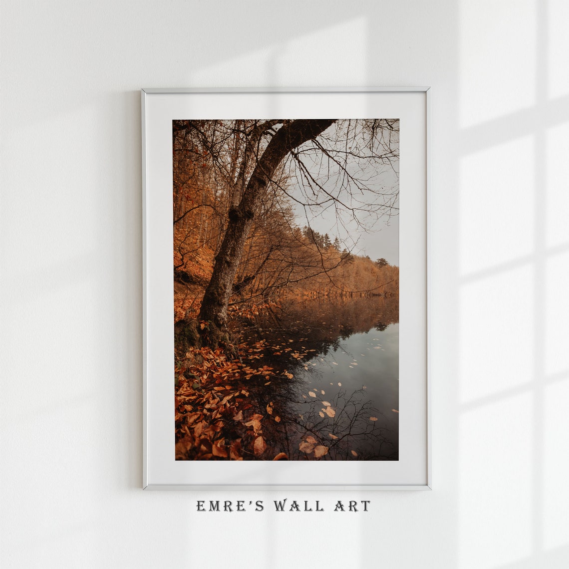 Autumn Tree by Still River Vintage Fall Landscape Photo Style Poster - Image 2