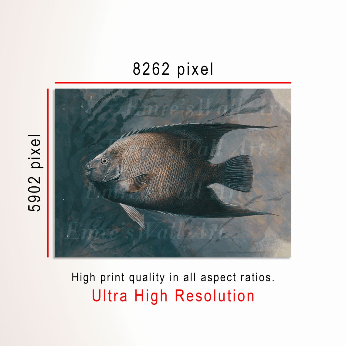 Tropical Fish Vintage Natural History Underwater Animal Poster - Image 3