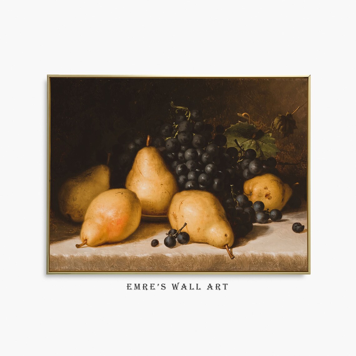 Vintage Kitchen Still Life Pear Art Print