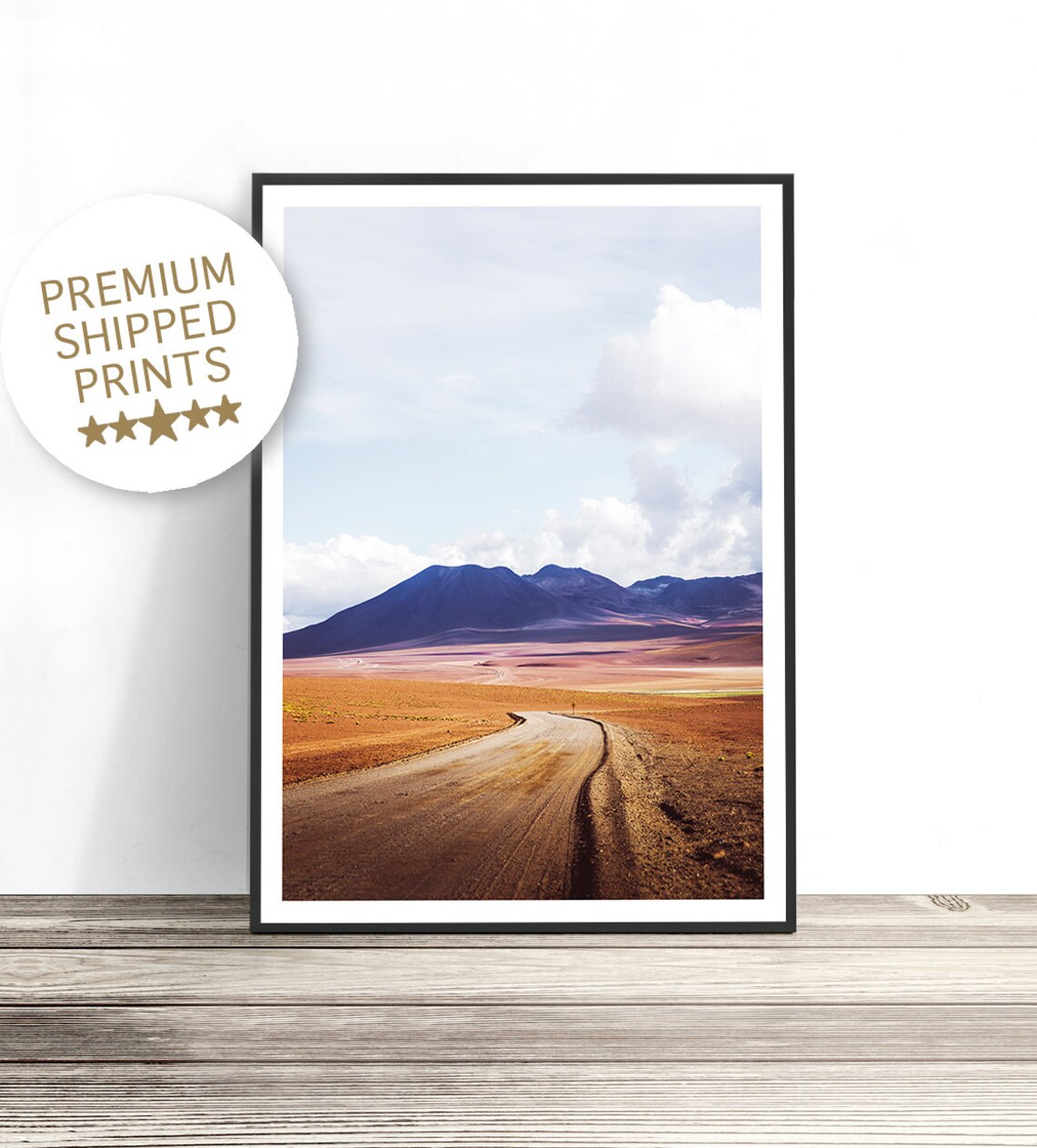 Desert Landscape Photography, Bohemian Decor Poster