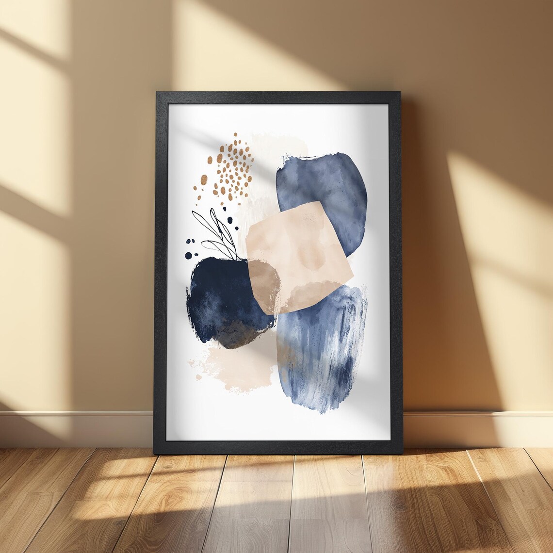 Abstract Poster, Boho Minimalist Office Decor - Image 2