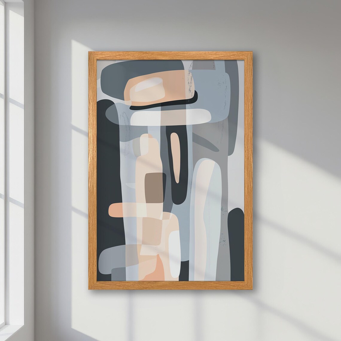Elegant Geometric Shapes, Modern Minimalist Poster