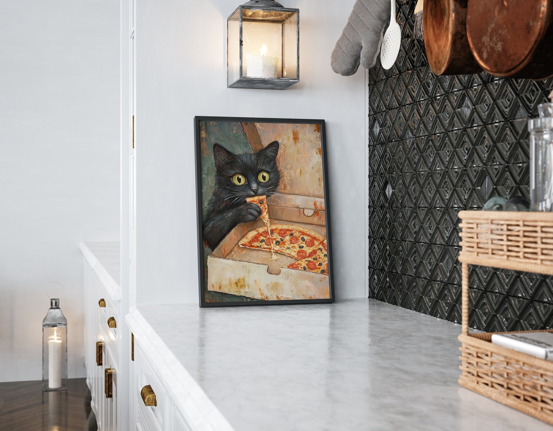 Cute Cat - Retro Travel Poster - Image 2