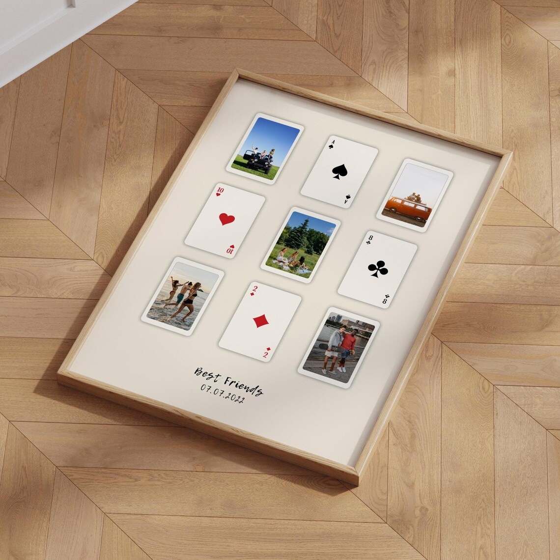 Personalized Playing Card Photo Collage Gift