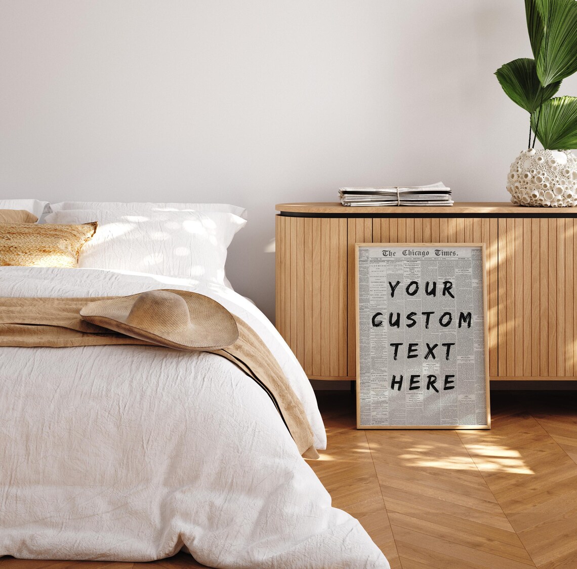 Custom Quote Vintage Newspaper Art Print - Image 4