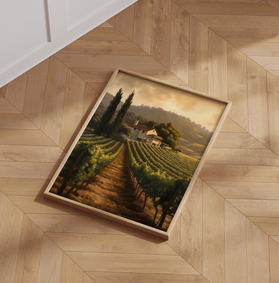 Rustic Vineyard Landscape, Napa Wine Poster - Image 6