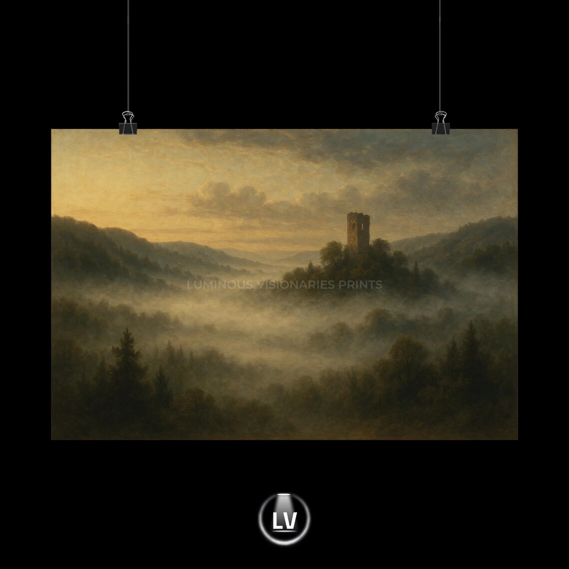 Serene Landscape Poster, Home Decor Gift for Nature Lovers