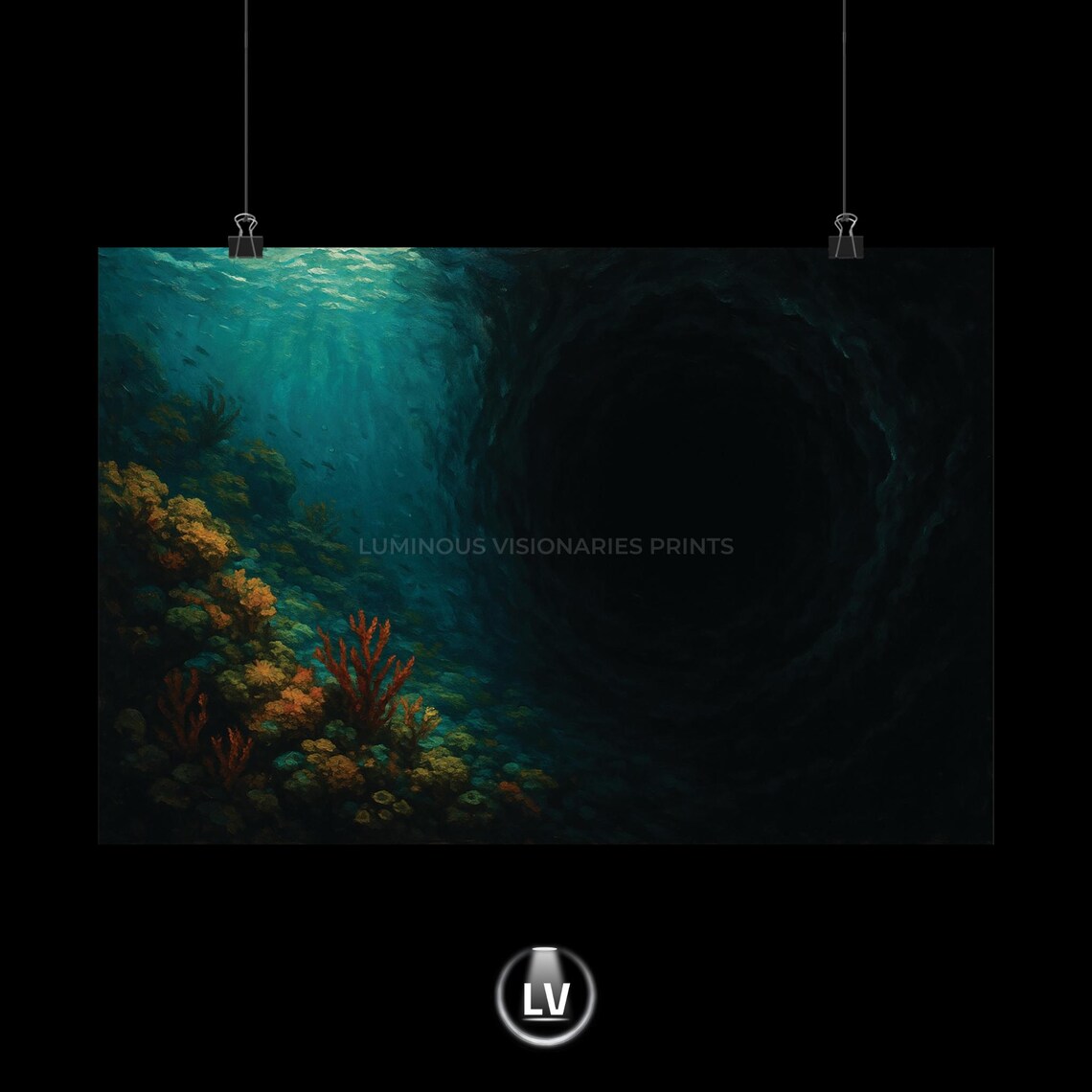 Underwater Serenity, Ocean Beach Decor Poster