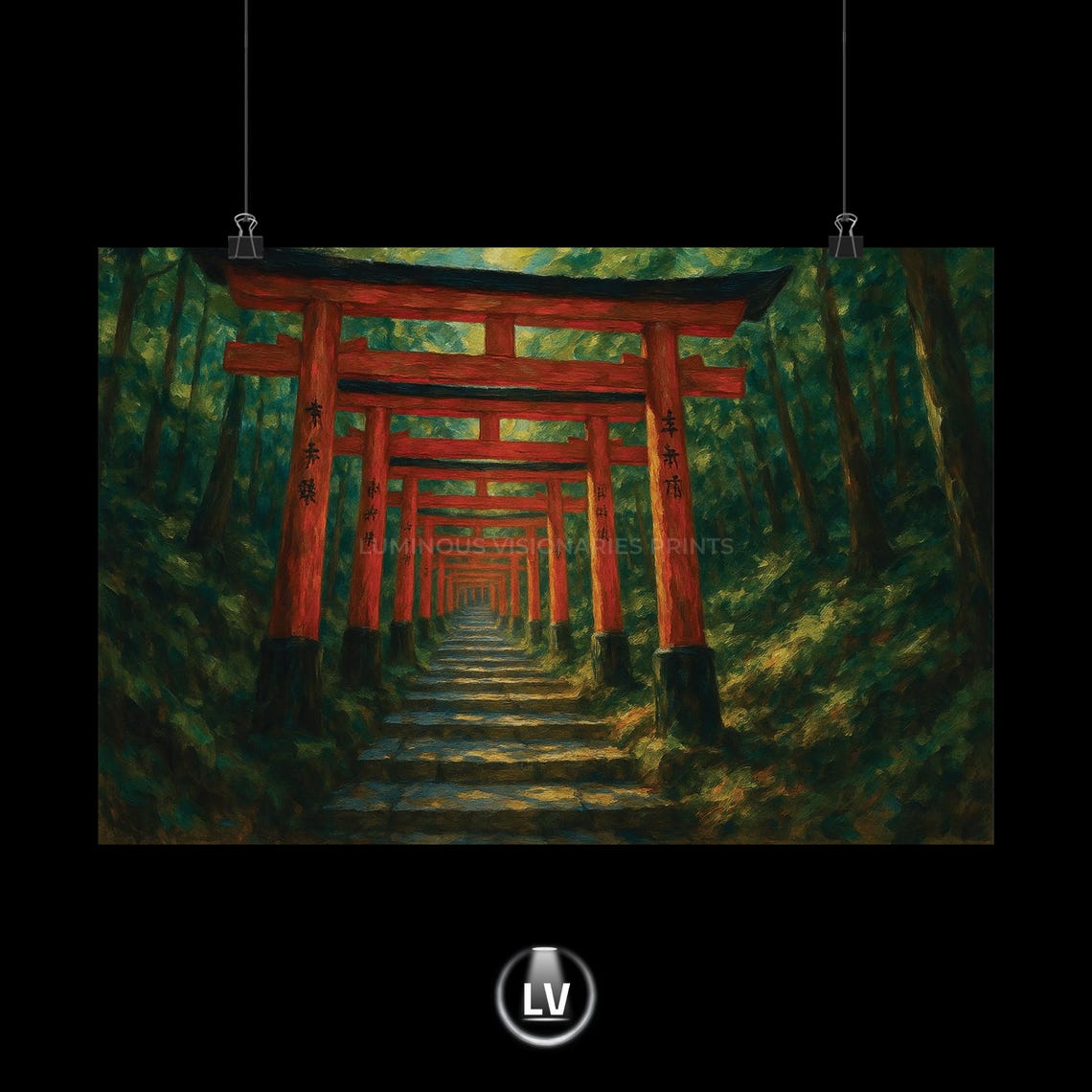 Torii Path At Fushimi Inari, Art Print
