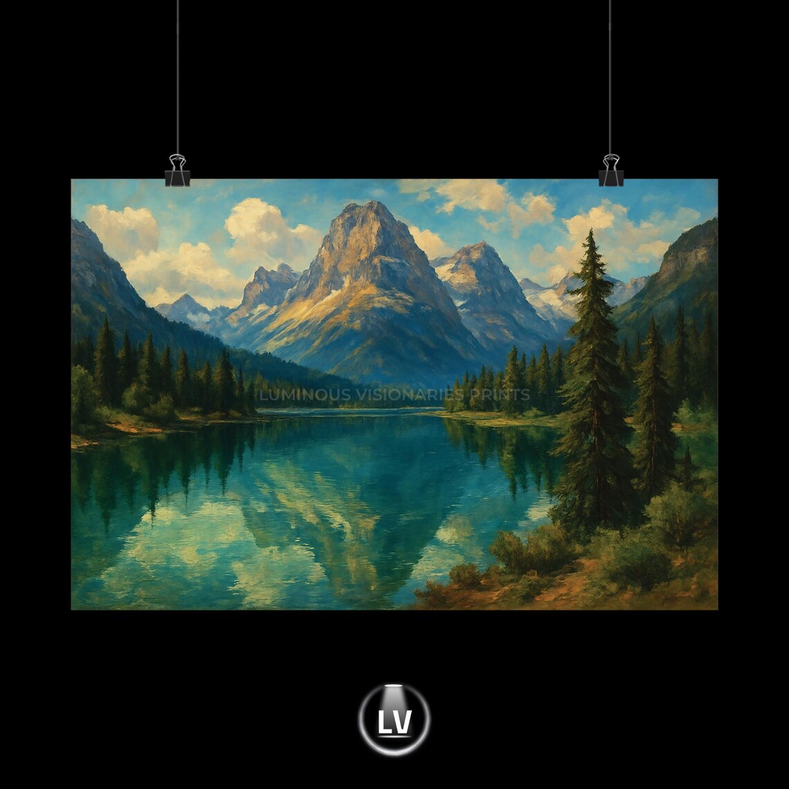 Nature Of Alberta's Crown Scenic Poster, Mountain Lake