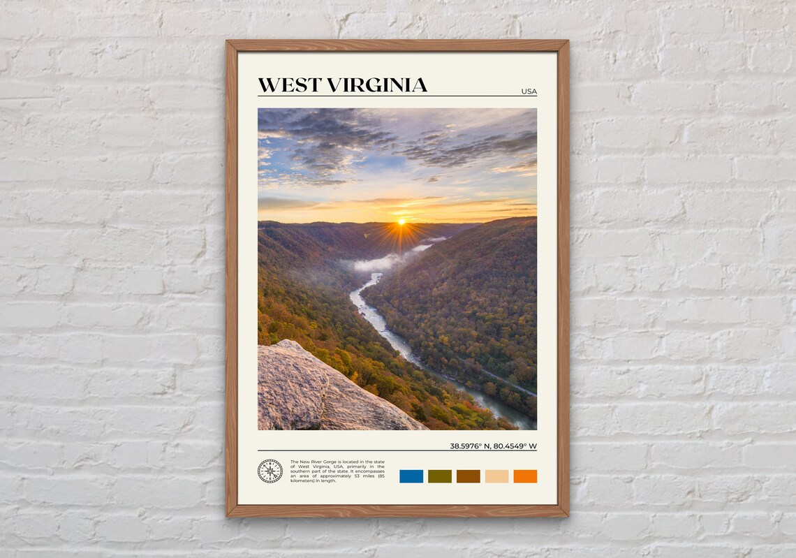 West Virginia Travel Photo Art Print