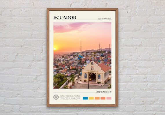 Ecuador Photo Poster, South America Wall Art