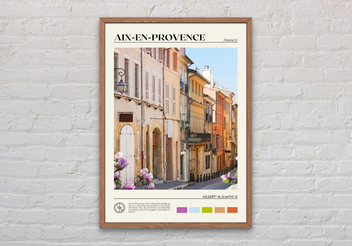 Aix En Provence Photo Travel Poster, Europe