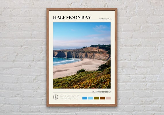 Half Moon Bay Photo Print, California Wall Art