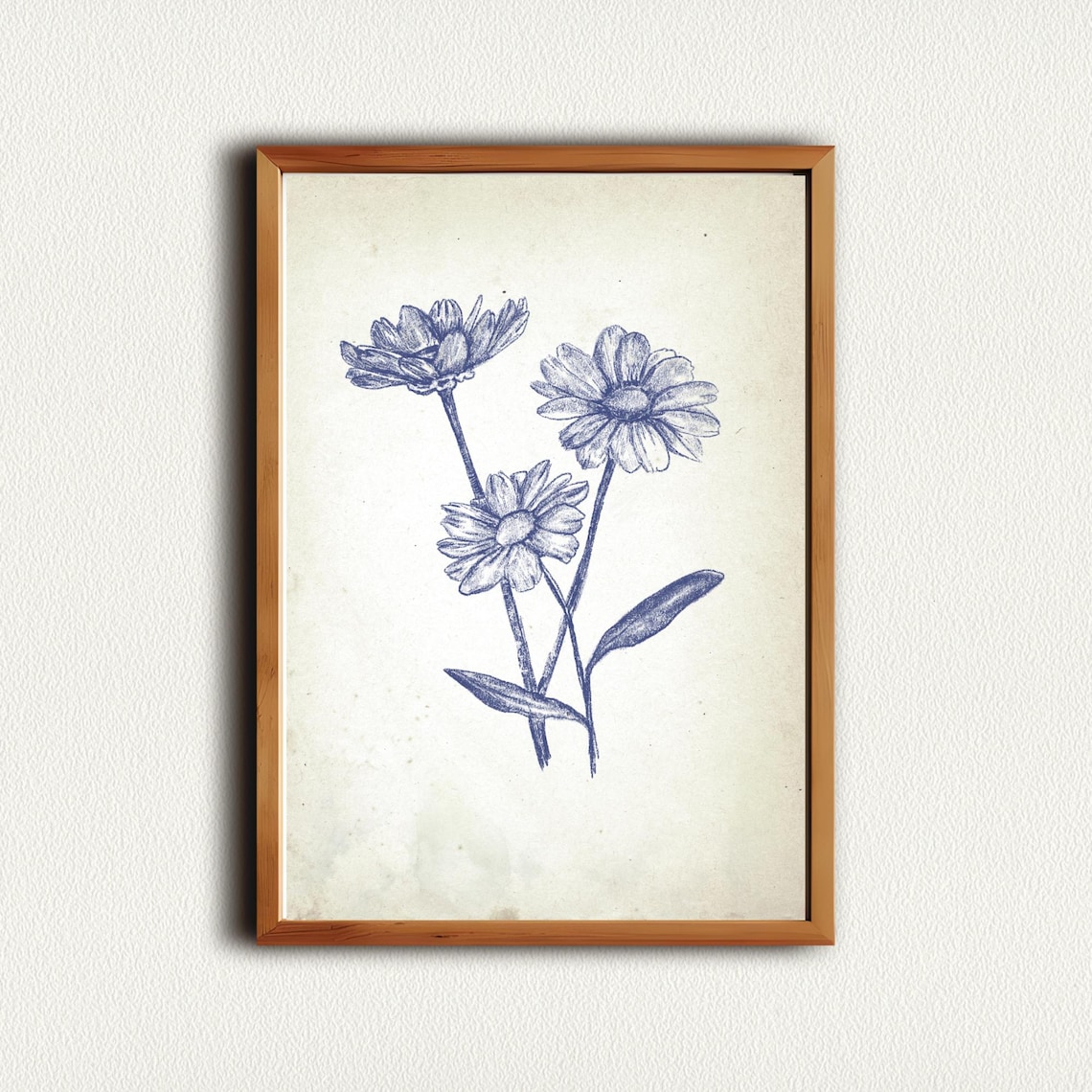 Vintage Daisy Floral Gallery Wall Art - Image 2